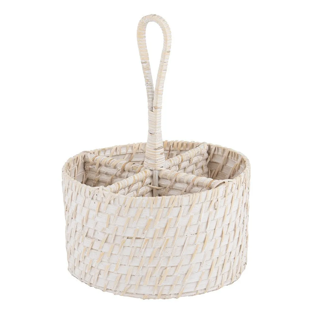 Ladelle Whitehaven Woven Utensil Caddy Holder