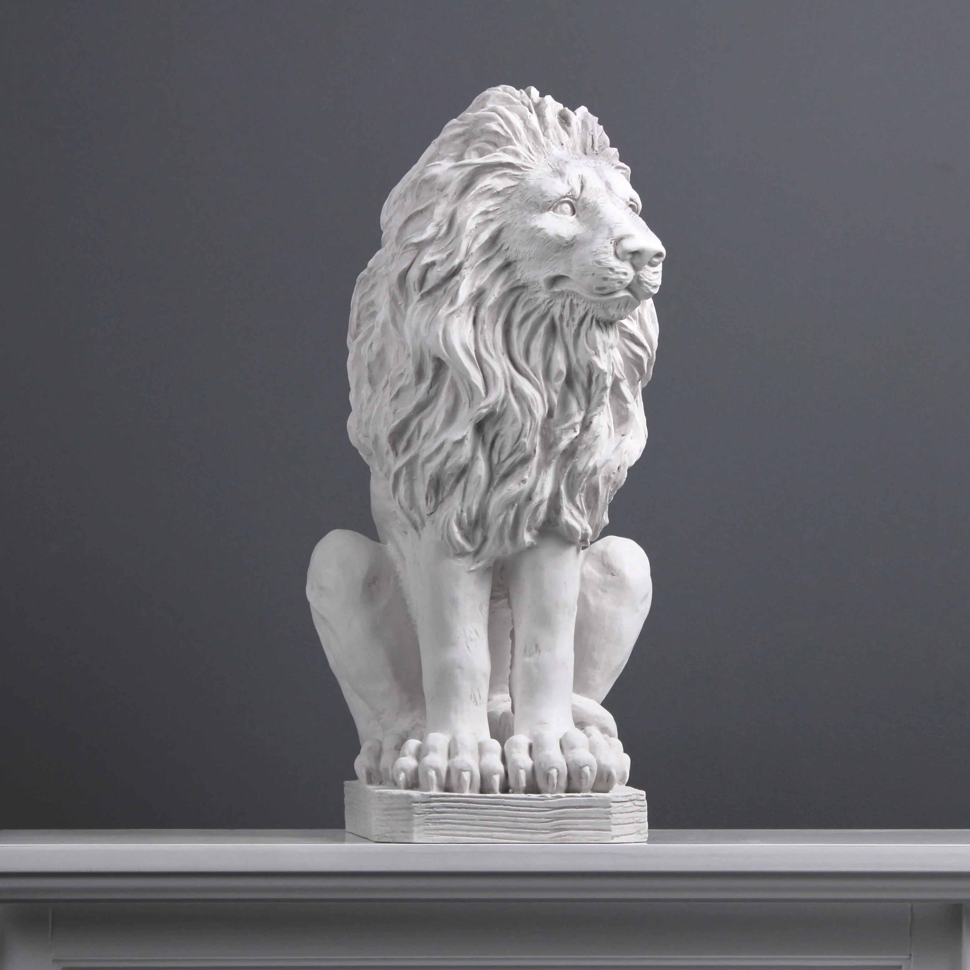 Large Sitting Lion Statue