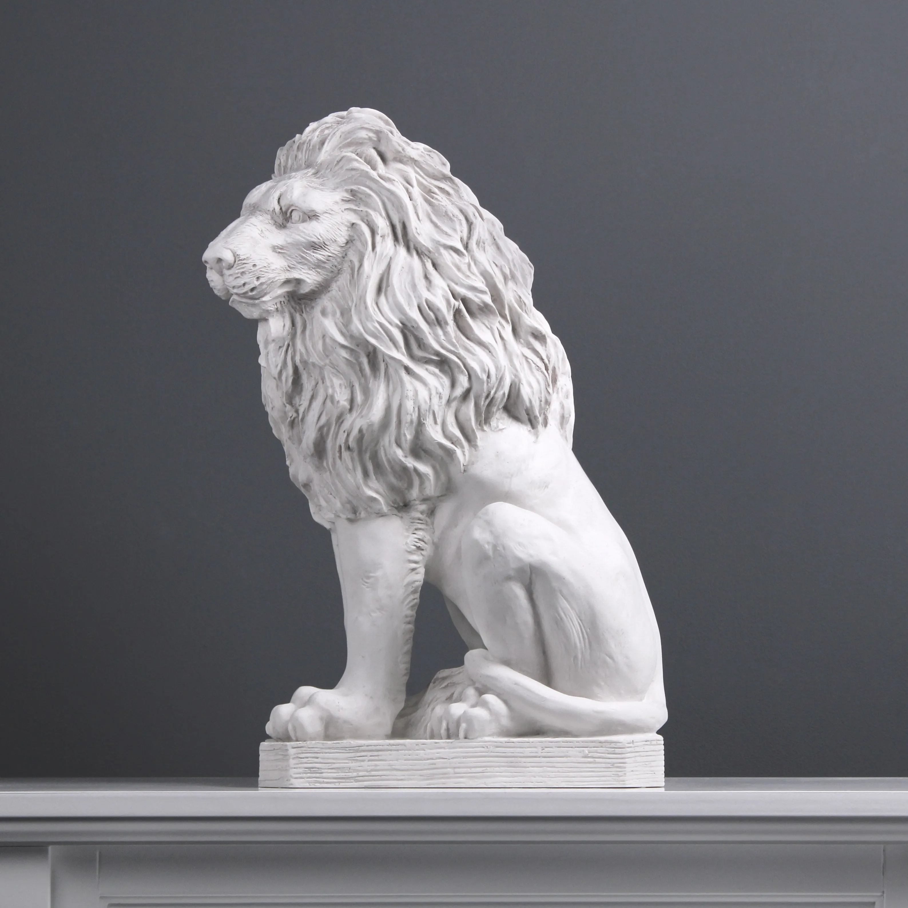 Large Sitting Lion Statue