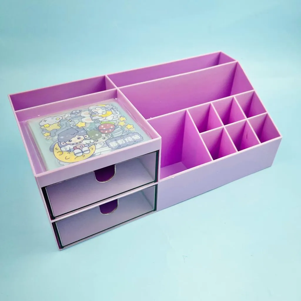 Large Size Pen Pencil Holder Desk Storage Box & Stationery Cosmetic Organizer