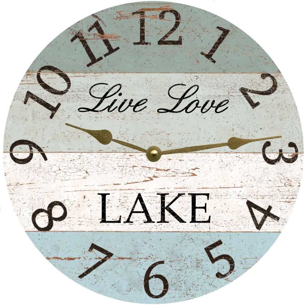 Live Love Lake Clock