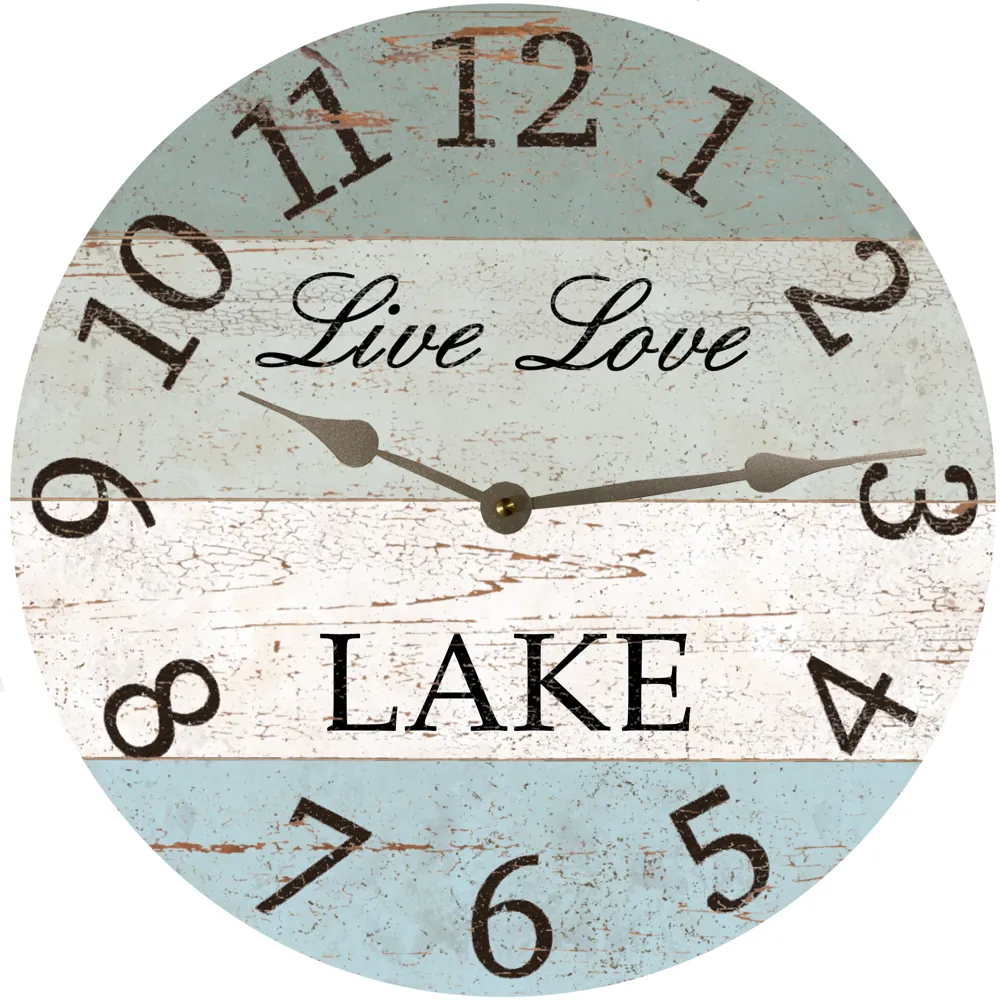 Live Love Lake Clock