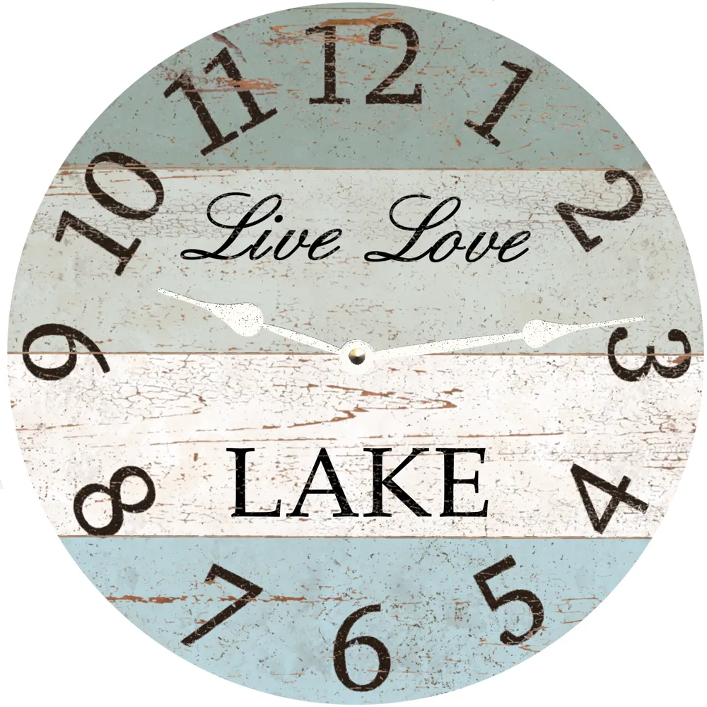 Live Love Lake Clock