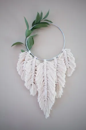 Macrame Dream Catcher Hoop Wall Hanging