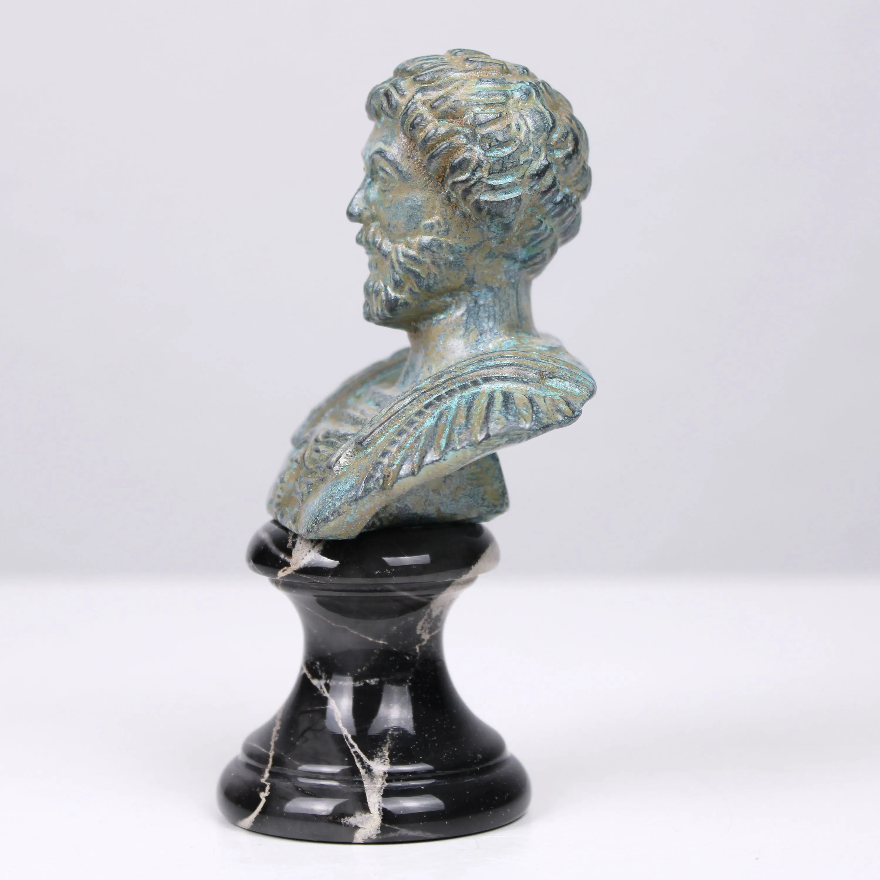 Marcus Aurelius Bust (Green Bronze)