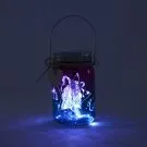 Medium Blue and Pink Light Up Wish Jar