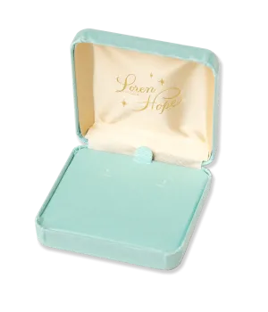 Medium Vintage Style Aqua Gift Box (For Drop Earrings)