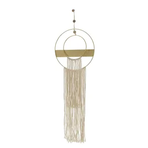 Metal 41"H Dream Catcher W/ Tassels, Natural