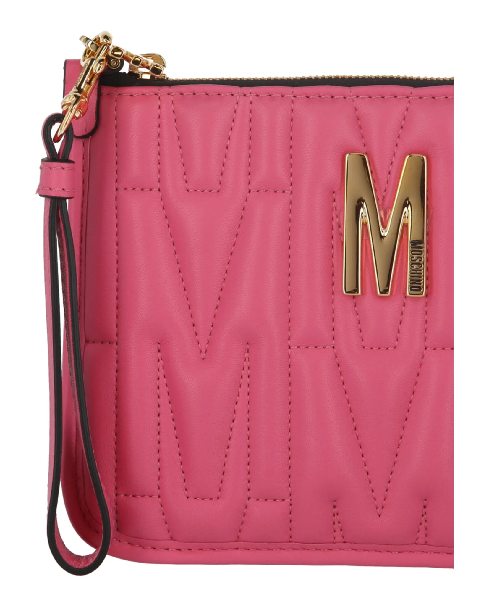 Moschino Textured Wristlet