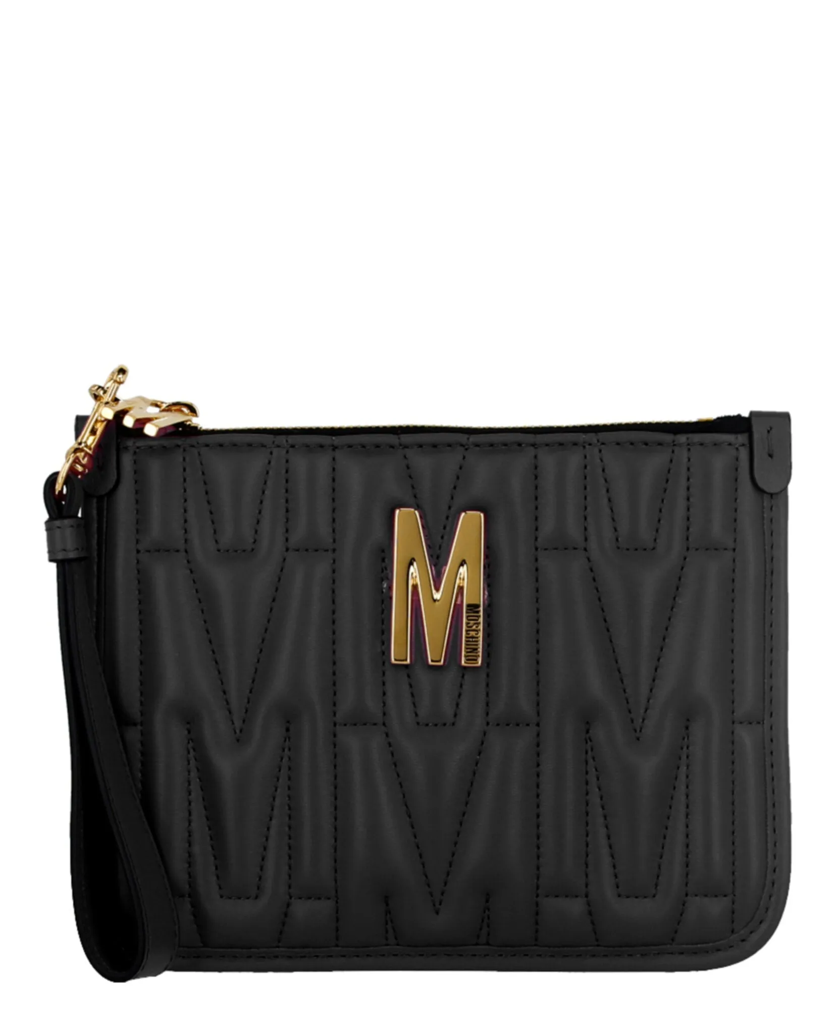 Moschino Textured Wristlet