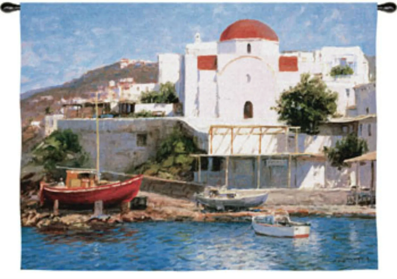 Mykonos II Wall Tapestry by George Bates©