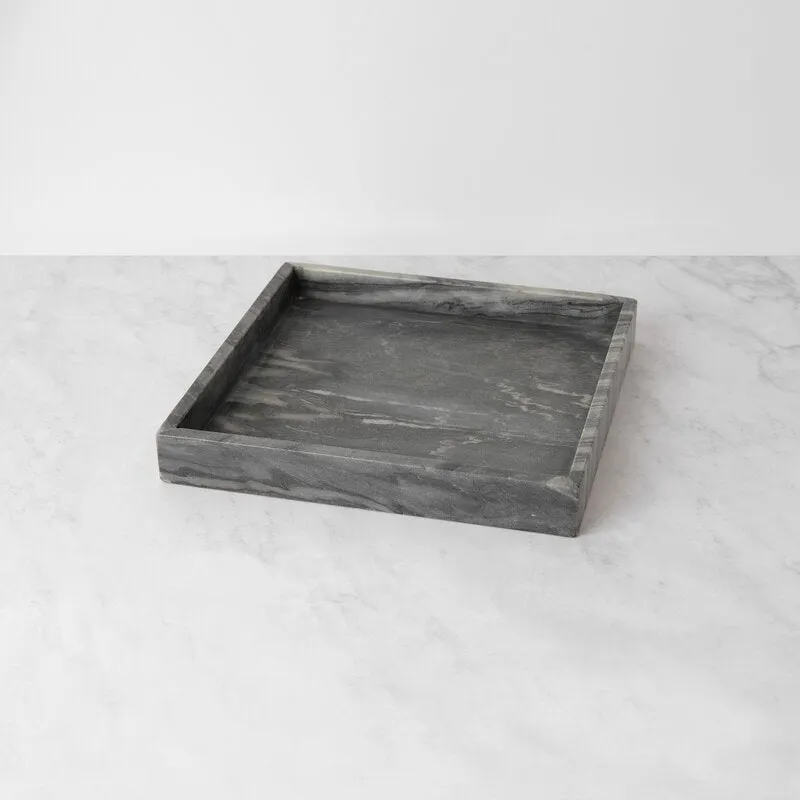 Nakraine Square Marble Ottoman/Coffee Table Tray