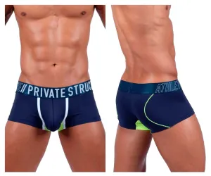 Private Structure BAUT4389 Athlete Trunks Color Navy Ranger