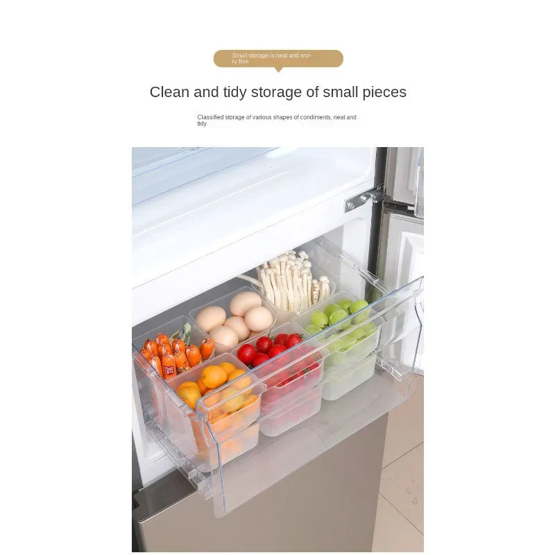 Refrigerator Side Door Organizer for Fresh Food Storage Container