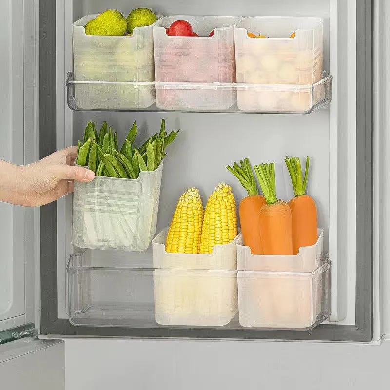 Refrigerator Side Door Organizer for Fresh Food Storage Container