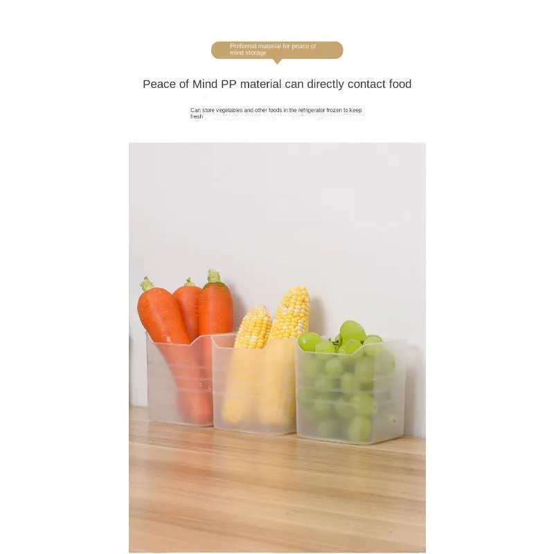 Refrigerator Side Door Organizer for Fresh Food Storage Container