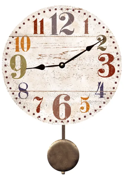 Rustic Oversized Numbers Clock