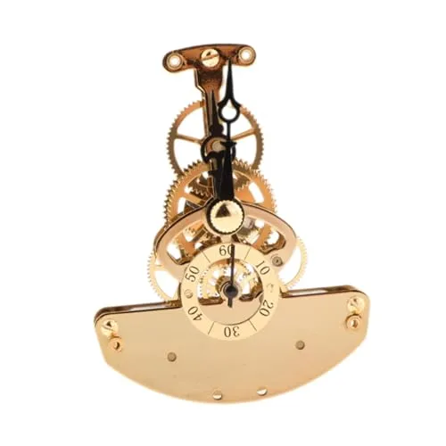 SECRET DESIRE Clock Quartz Movement Mechanism Ornament Shelf Bedroom Repair DIY with Hands Golden