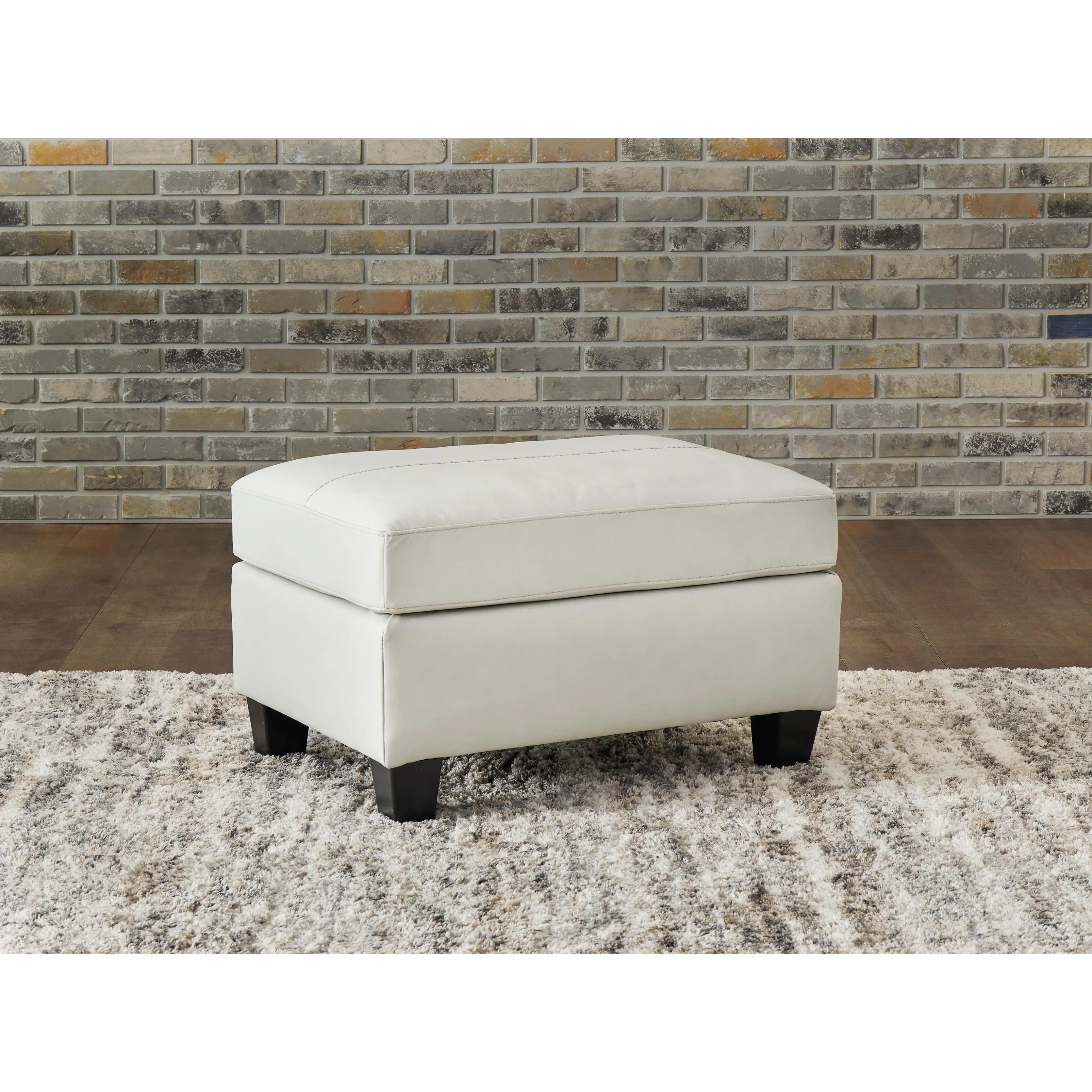 Signature Design by Ashley Genoa Leather Match Ottoman 4770414