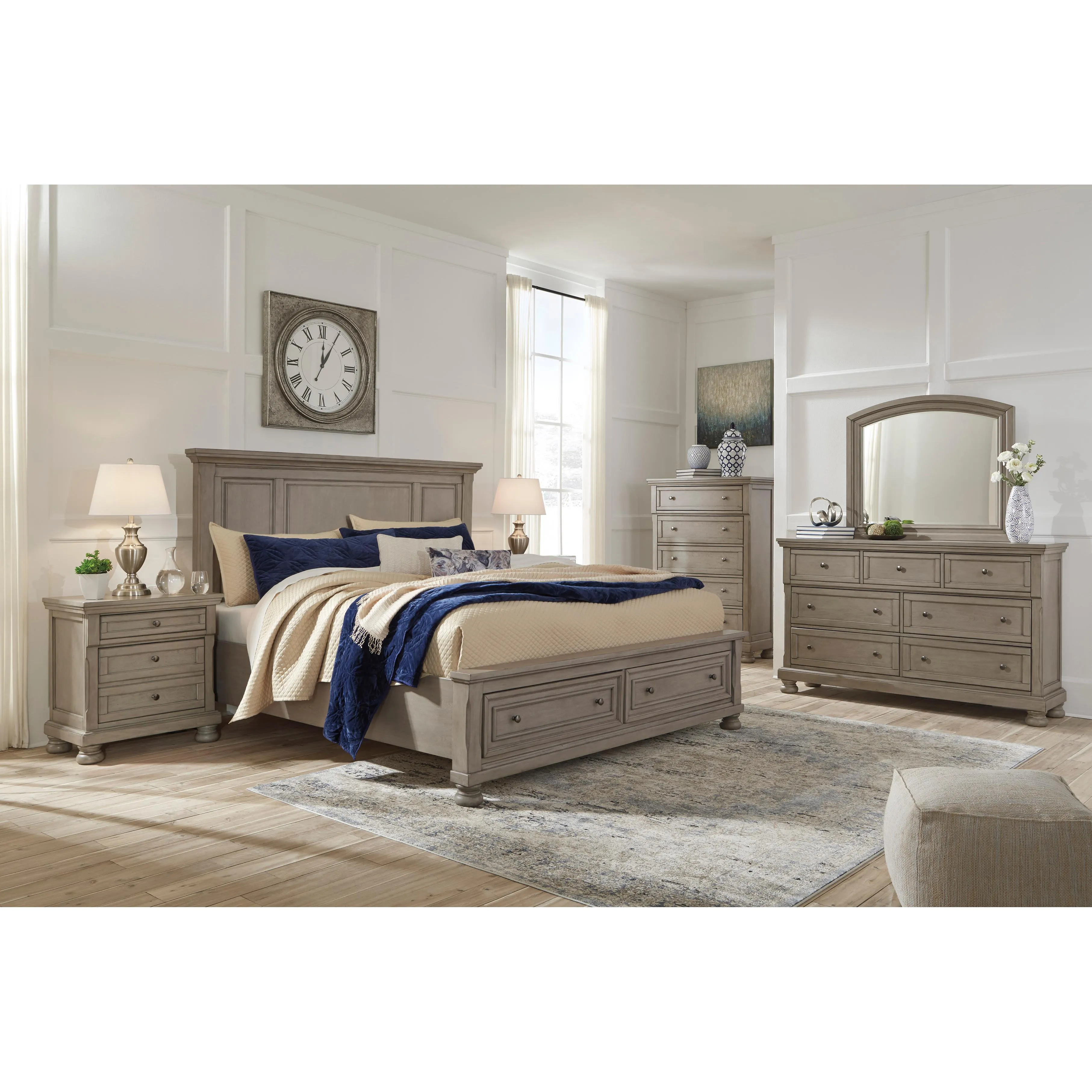 Signature Design by Ashley Lettner King Panel Bed with Storage B733-58/B733-76/B733-99