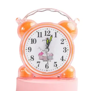 Student Alarm Clock Cartoon Clock Bedside Simple Internet Celebrity Small Alarm Clock Desk Clock Jump Seconds