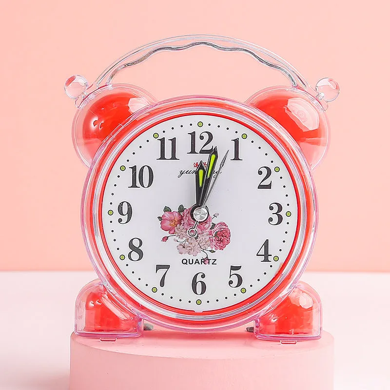 Student Alarm Clock Cartoon Clock Bedside Simple Internet Celebrity Small Alarm Clock Desk Clock Jump Seconds