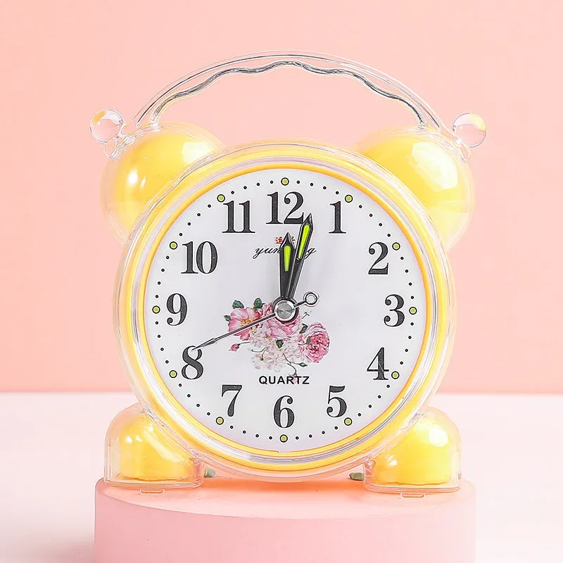 Student Alarm Clock Cartoon Clock Bedside Simple Internet Celebrity Small Alarm Clock Desk Clock Jump Seconds