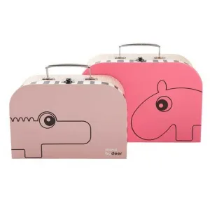 Suitcase Set – Raspberry & Powder