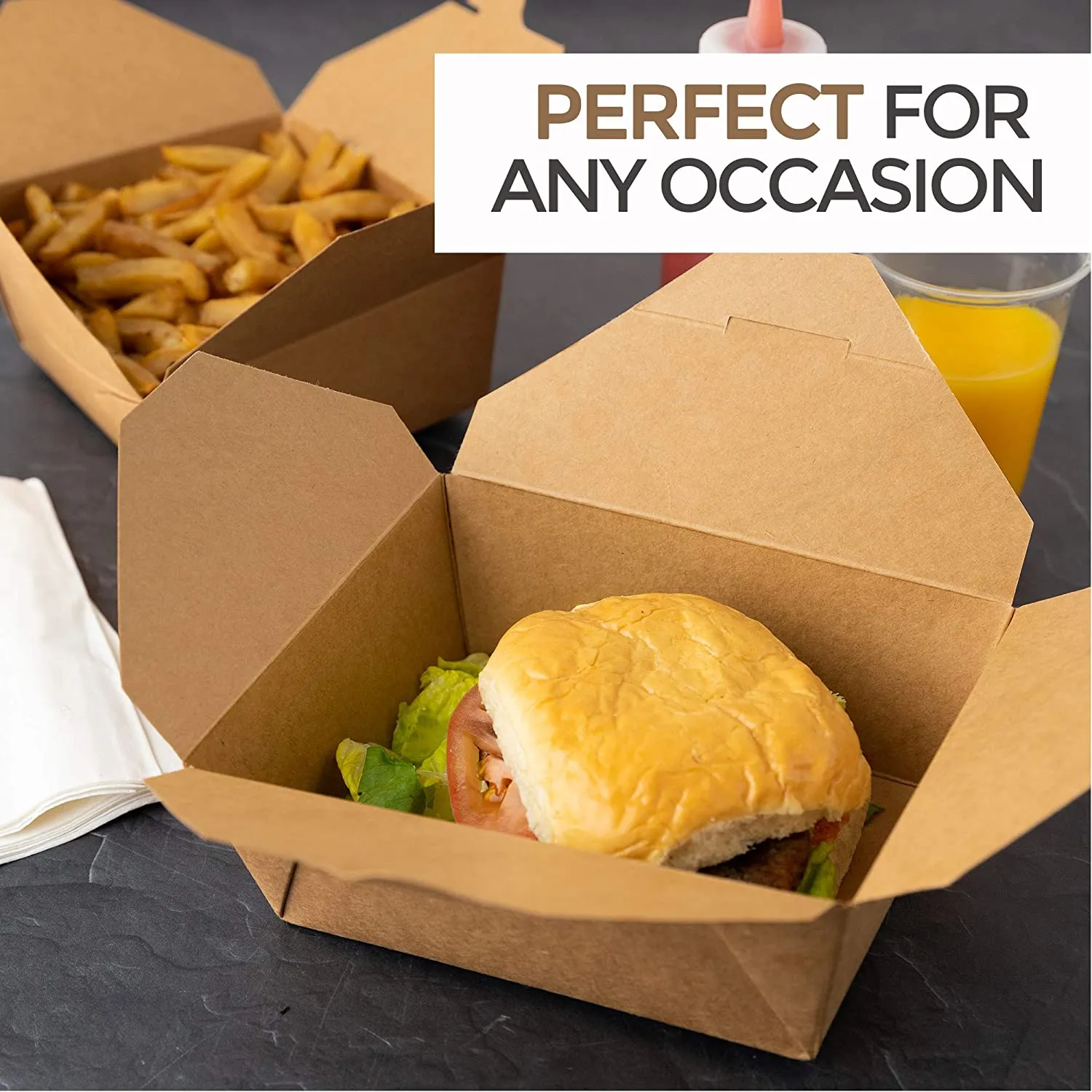 Take Out Food Containers Microwaveable Kraft Brown Take Out Boxes