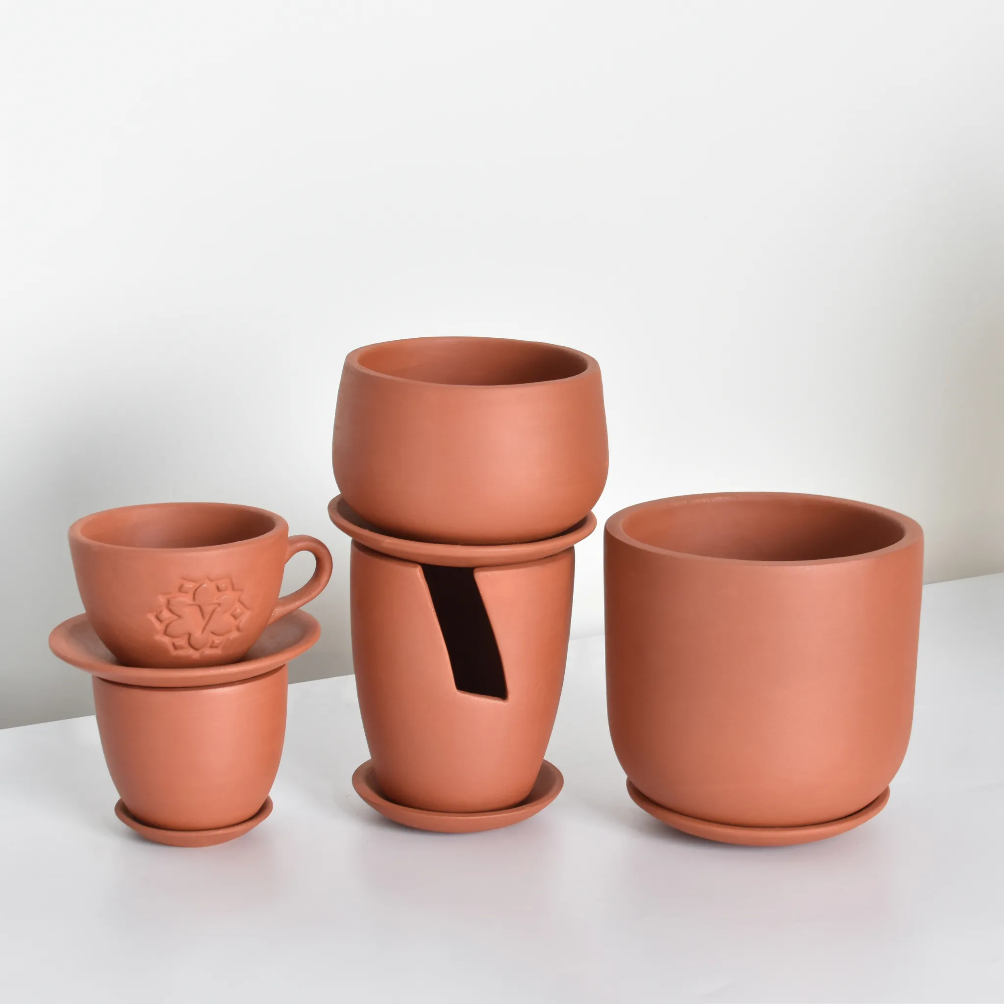 Terracotta Planter Quintuple Bundle