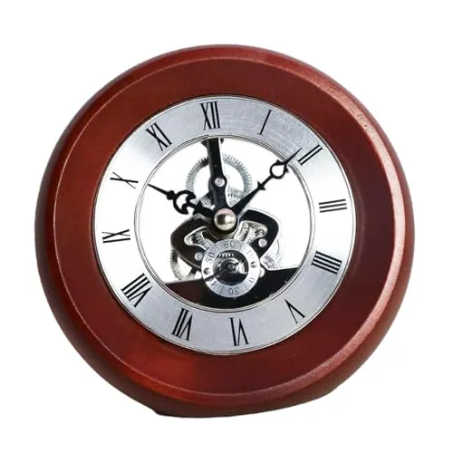 THE STYLE SUTRA Gear Clock Metal Version Fashion Rolling Gear for Bedroom Living Room Garden B