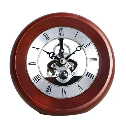 THE STYLE SUTRA Gear Clock Metal Version Fashion Rolling Gear for Bedroom Living Room Garden B