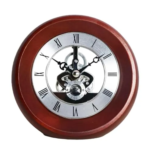 THE STYLE SUTRA Gear Clock Metal Version Fashion Rolling Gear for Bedroom Living Room Garden B