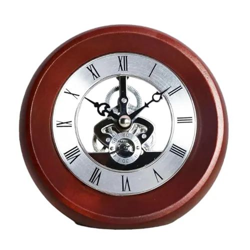 THE STYLE SUTRA Gear Clock Metal Version Fashion Rolling Gear for Bedroom Living Room Garden B