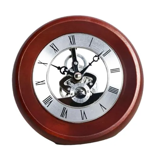 THE STYLE SUTRA Gear Clock Metal Version Fashion Rolling Gear for Bedroom Living Room Garden B