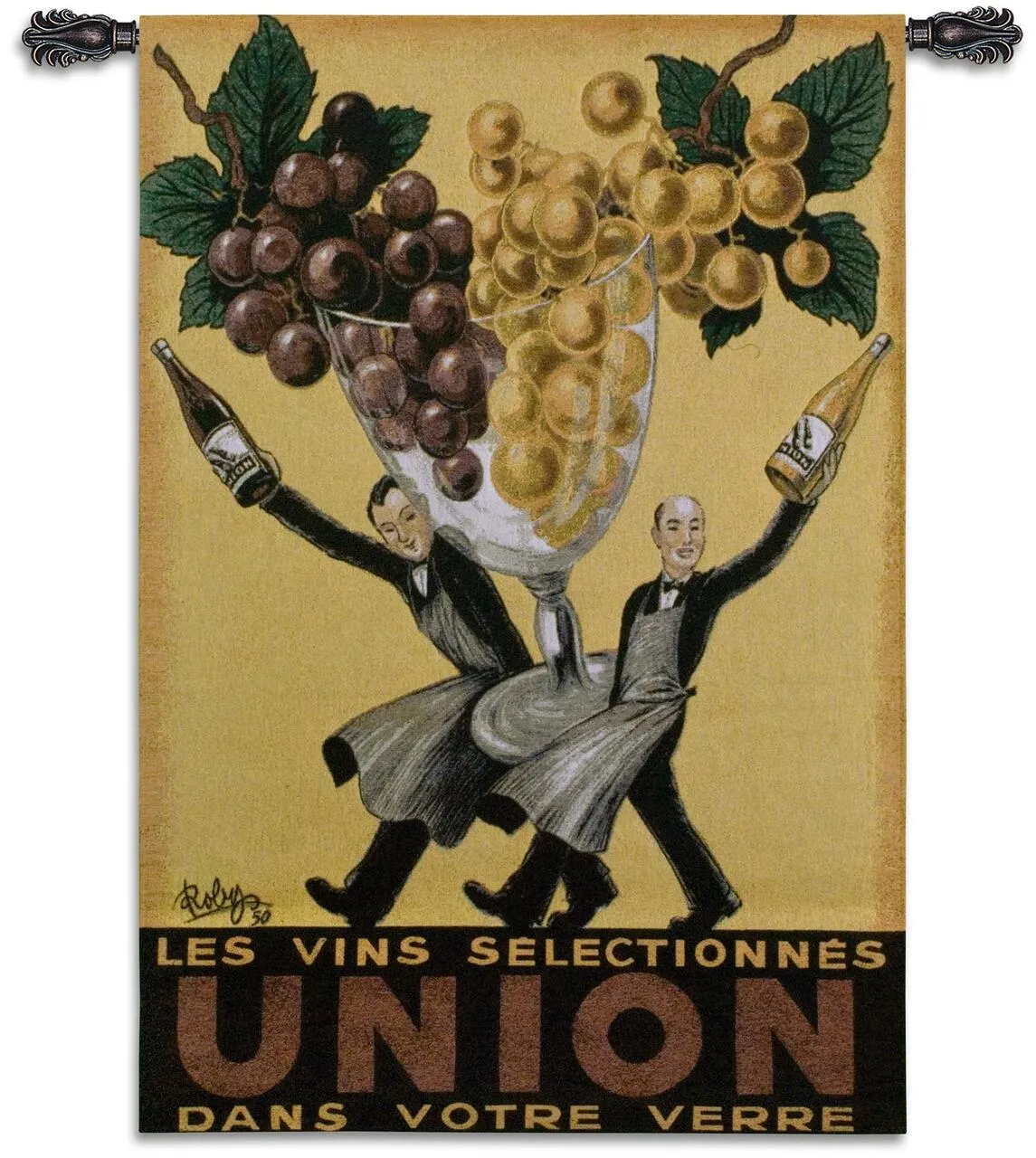 Union Woven Wall Tapestry by Robys© - Wine, Culinary Motif