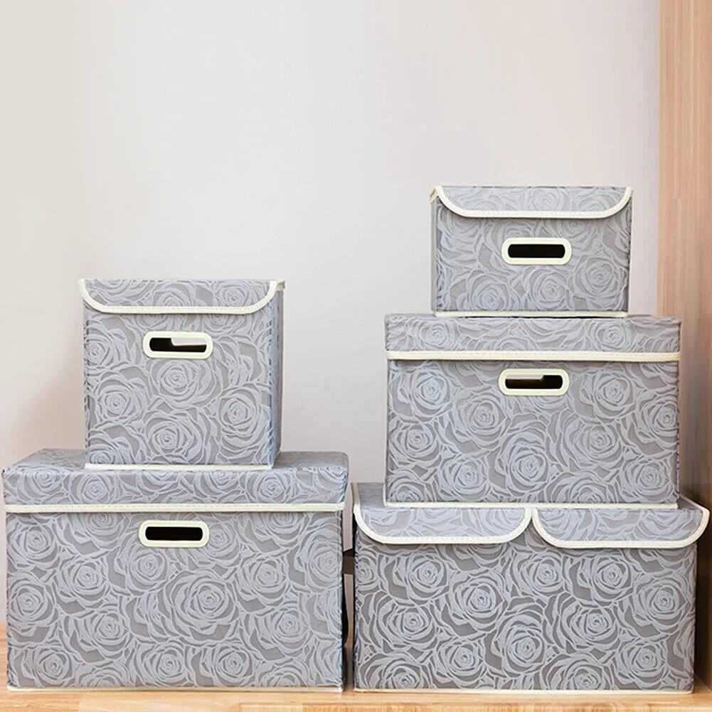 US Stackable Storage Containers Extra Large Storage Bins with Lid Cube Container