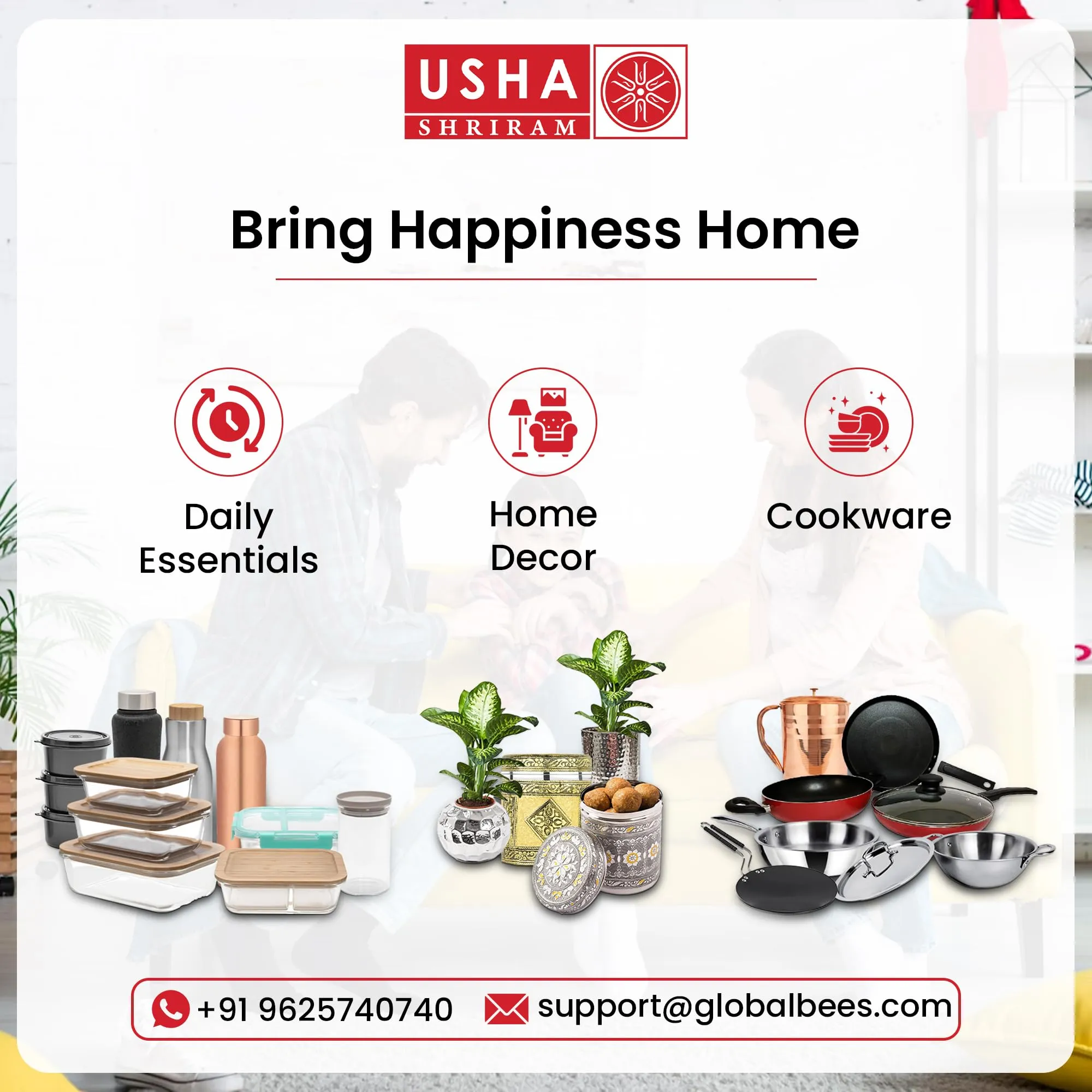 USHA SHRIRAM Ceramic Jars (400 ml) Container For Kitchen Storage Box |Small Spice Jars For Kitchen | Kitchen Jars & Containers Set With Lid | Air Tight Jars & Containers For Storage | Grey