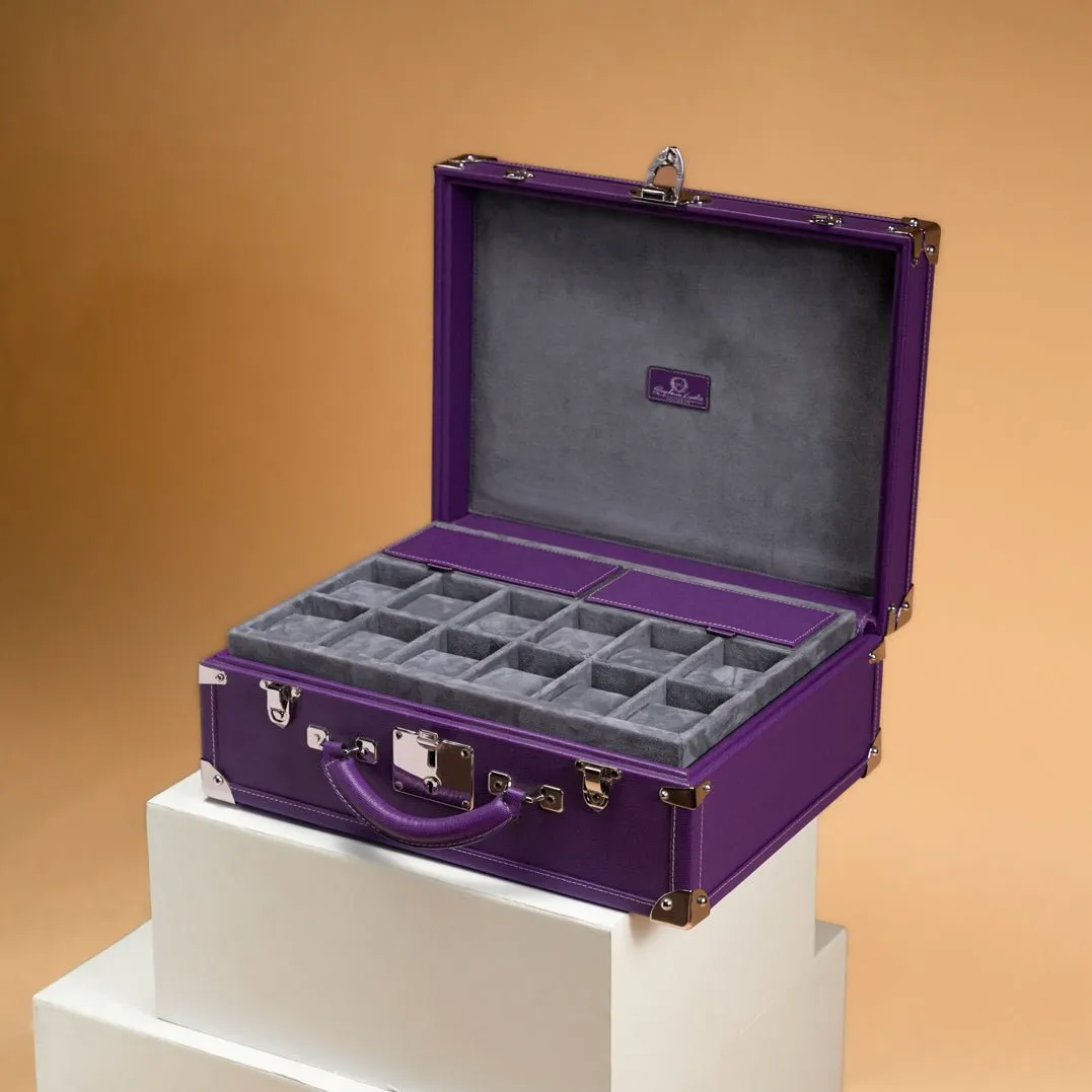 Watch Trunk - Saffiano Purple