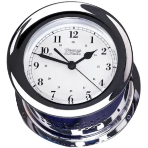 Weems and Plath Chrome Atlantis Quartz Clock