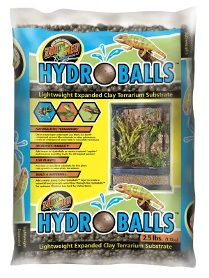 Zoo Med Hydroballs Lightweight Expanded Clay Terrarium Substrate 2.5 lb.